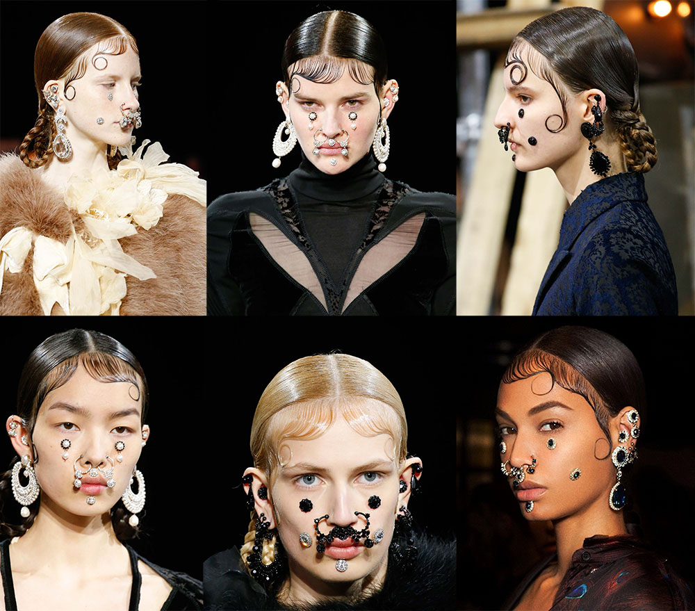 Givenchy face jewellery