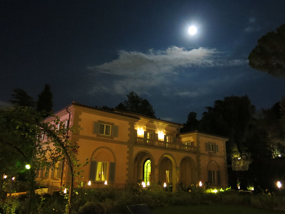 Moonlit villa