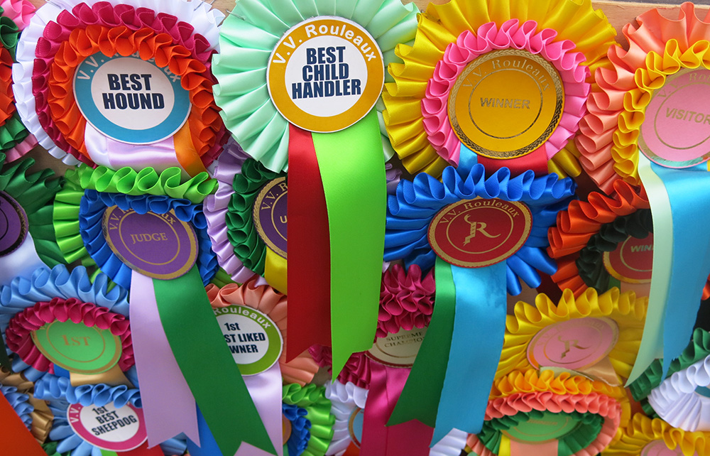 VV Rouleaux prize rosettes