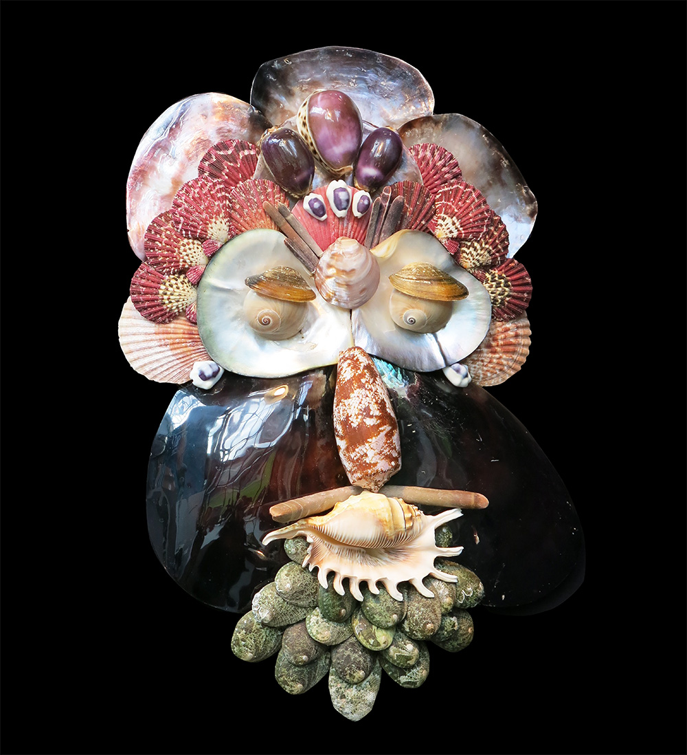 Caroline Perrin shell sculpture - Fall