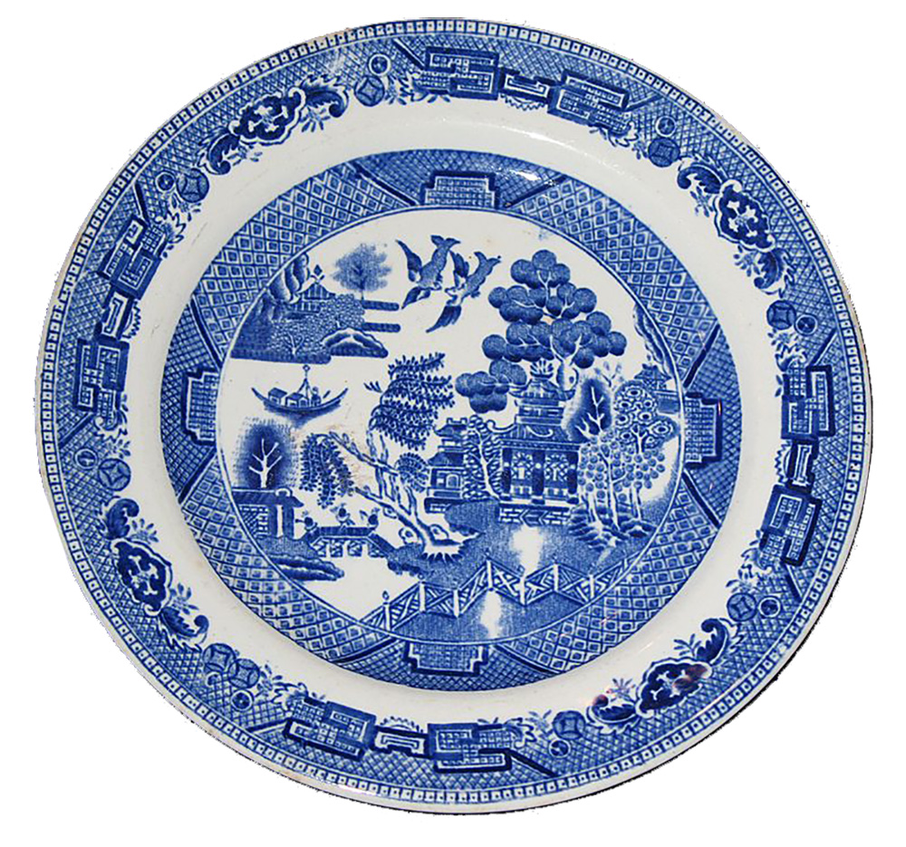 Willow pattern plate