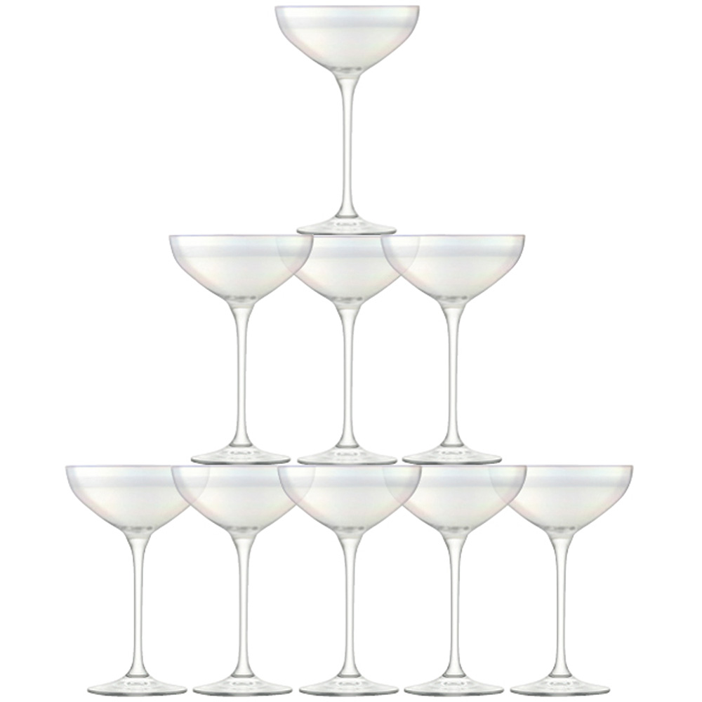 LSA International champagne Tower set - mother of pearl